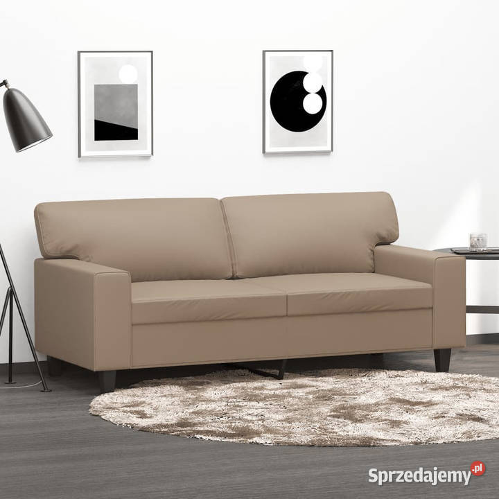 2osobowa sofa kolor cappuccino 140 sztuczna mazowieckie Warszawa