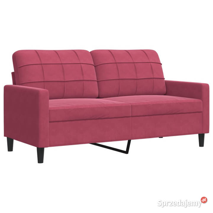 Sofa 2osobowa winna czerwień 140 tapicerowana Warszawa