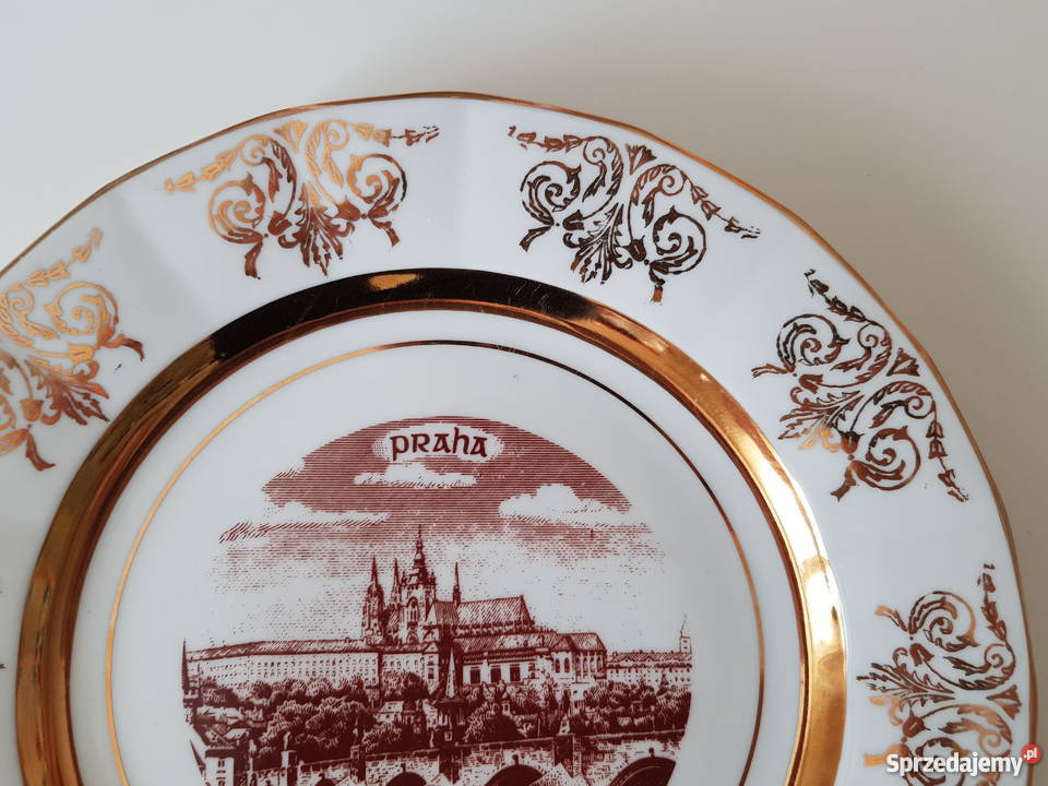 Talerz okazjonalny Praha Praga unikat mazowieckie Warszawa