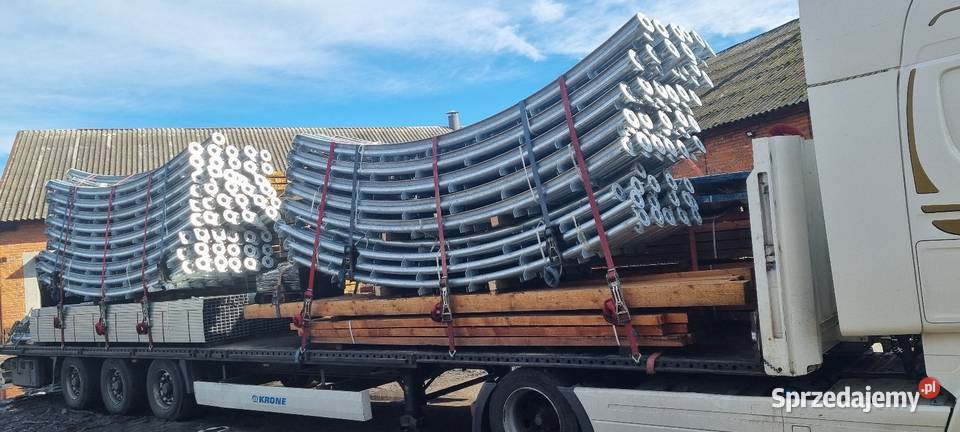 Hala łukowa 145 x 25m magazyn obora słoma garaż wielkopolskie