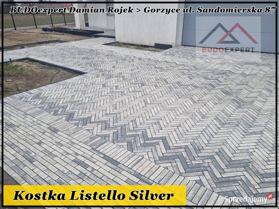 Kostka brukowa Forbet LISTELLO 6 Piryt Silver Stalowa Wola