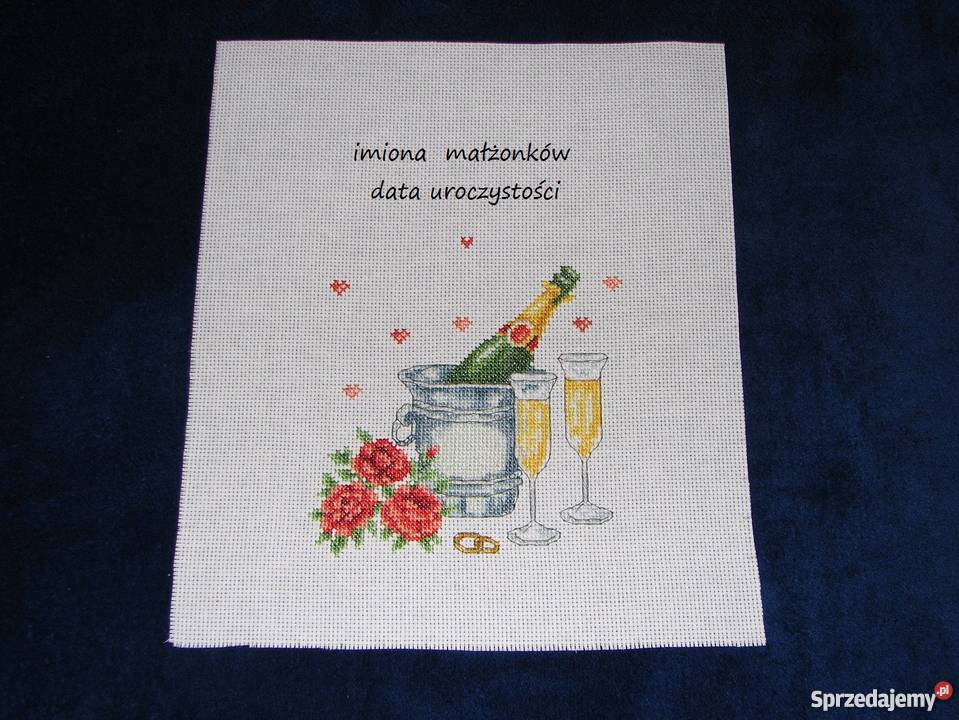 ślub pamiątka prezent haft śląskie Czerwionka-Leszczyny