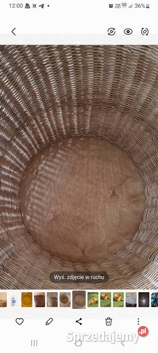 Rattanowy kosz wszechstronnego użytku wielkopolskie Jarocin sprzedam