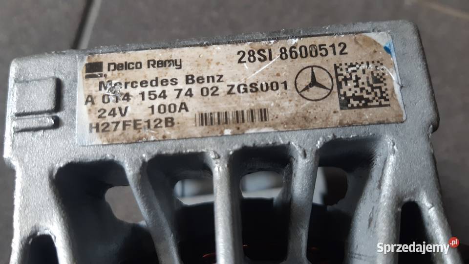 Alternator Actros MP4 Antos Arocs śląskie Częstochowa sprzedam