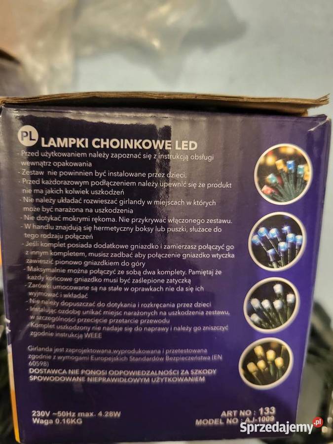 Lampki choinkowe led 17 metrów