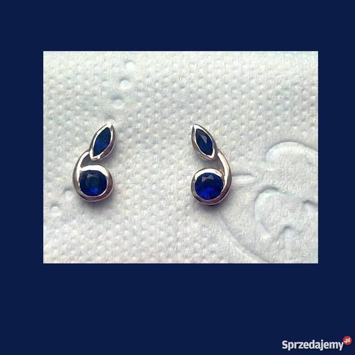 Srebrne kolczyki Kamienie jubilerskie srebrne sprzedam