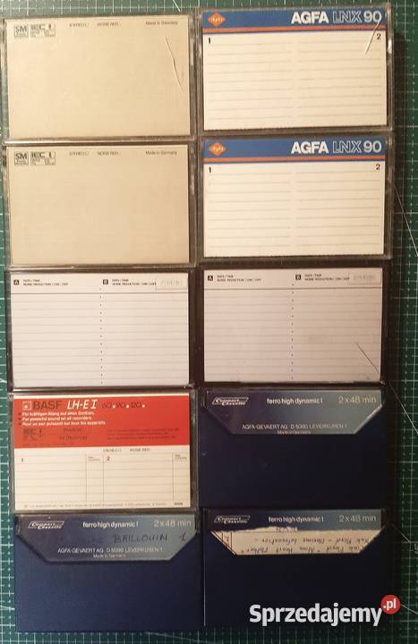 Kasety magnetofonowe TDK AGFA BASF nowe zestaw10 Gdynia