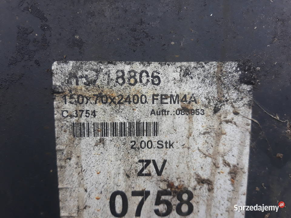 Widły do wózka widłowego 24 m 24063 karetka 4A Osprzęt roboczy Błędów