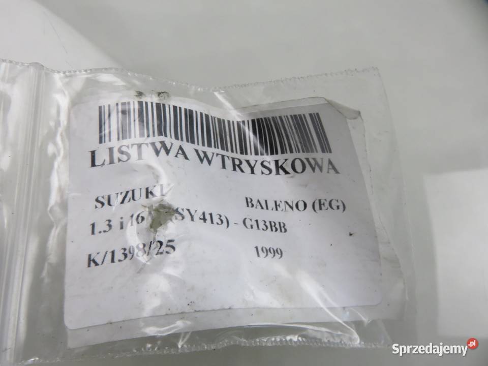 LISTWA WTRYSKOWA SUZUKI BALENO 13 i 16V G13BB osobowe małopolskie sprzedam