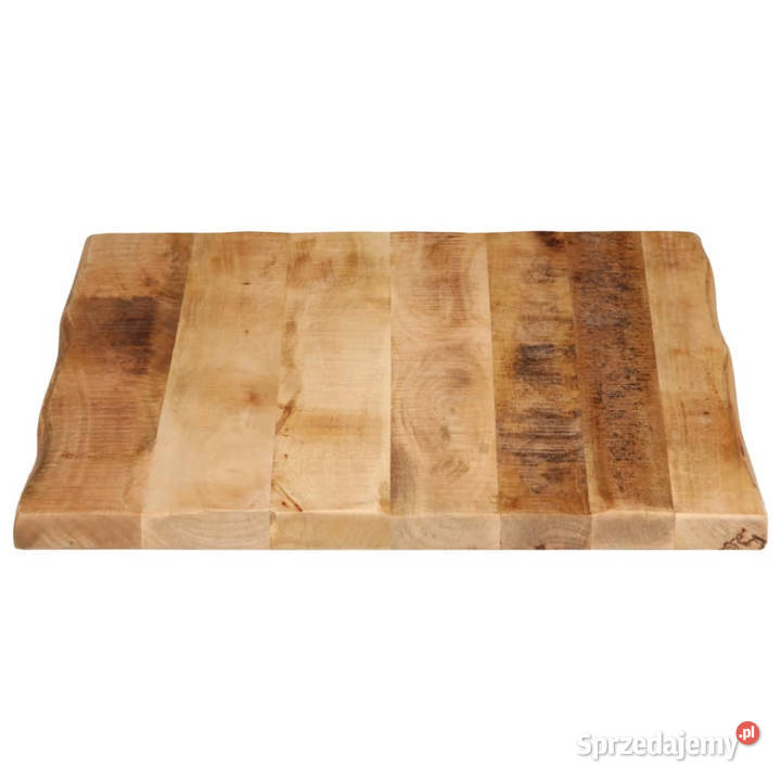 Blat stołu z naturalną krawędzią 80x60x25 drewno Blaty