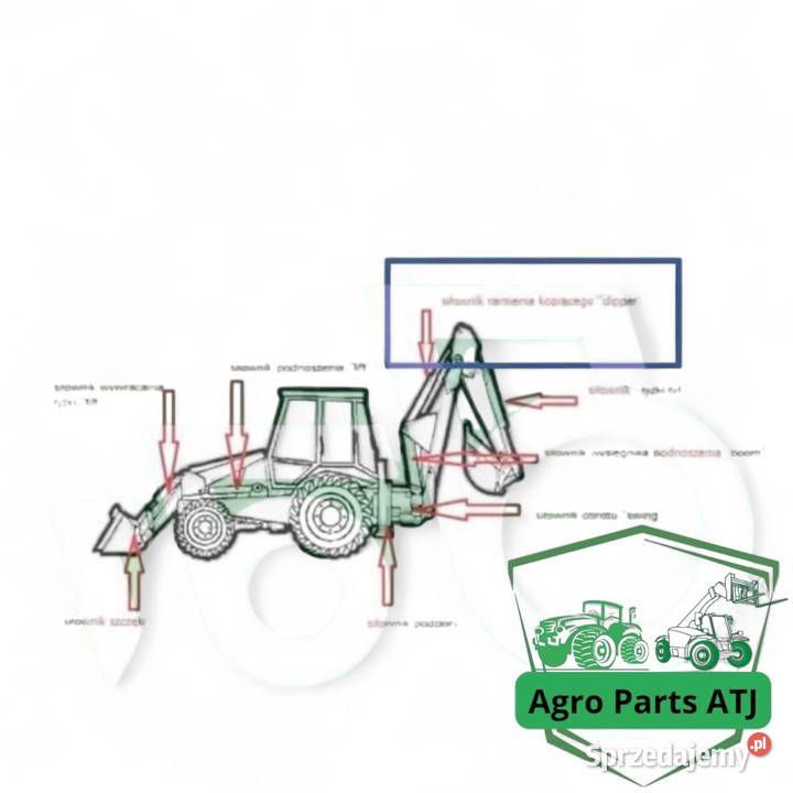 Siłownik hydrauliczny ramienia 183795A3 Dipper