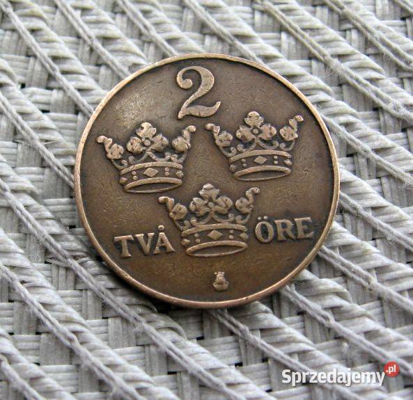 Szwecja 2 Ore 1916r Numizmatyka Kolekcje Kalisz