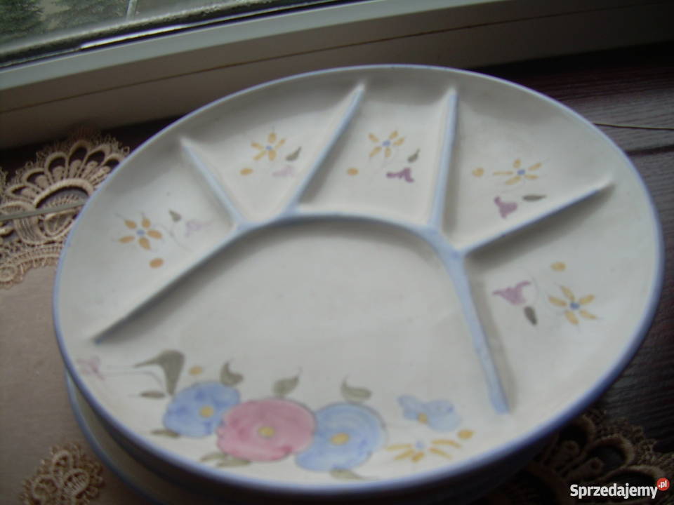 Talerze Porcelanowe różne komplety sygnowane mazowieckie Warszawa