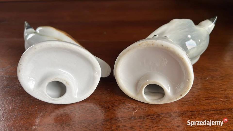Para Figurka porcelanowa Ptaszki Sokół pomorskie Gdańsk
