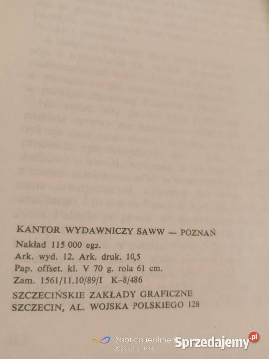 Z Notatnika stanu rzeczy Szczypiorski książki Proza i poezja Warszawa