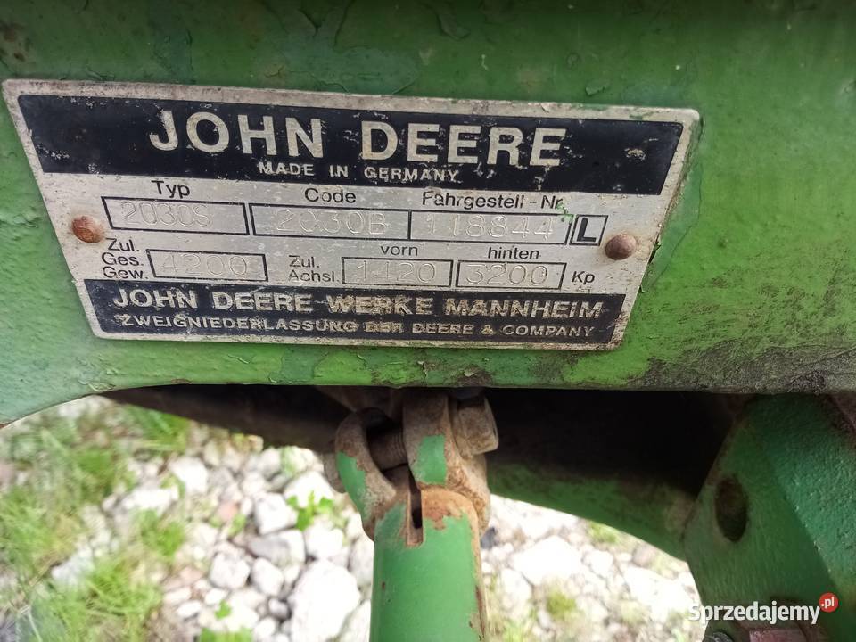John Deere 2030 S z Niemeic opolskie Pniewie
