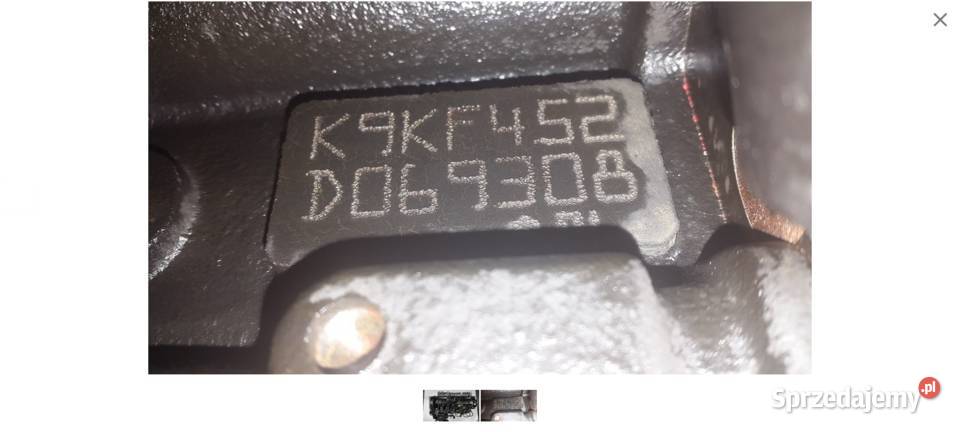 silnik renault megane laguna K9KF452 2014 sprzedam