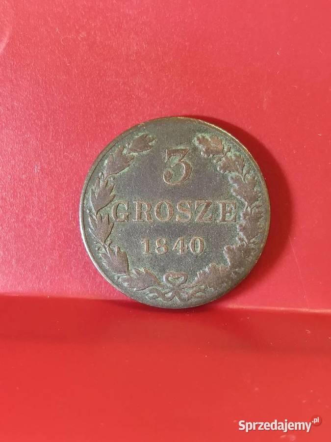 3 Grosze1840r MW w slabie