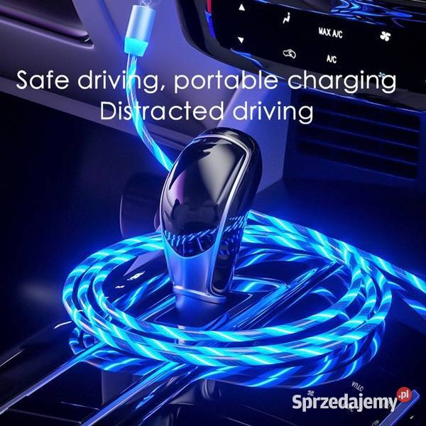Świecący kabel MAGNETYCZNY USB 4w1 HIT zachodniopomorskie Koszalin