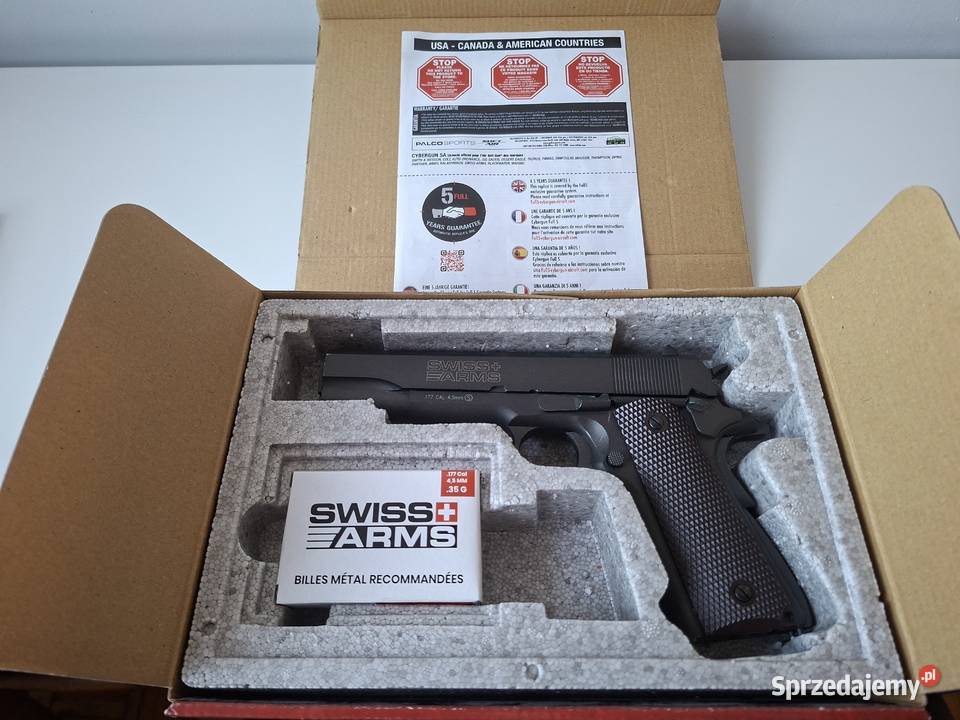 Wiatrówka CyberGun Swiss Arms P1911 Blow Back 45 mazowieckie