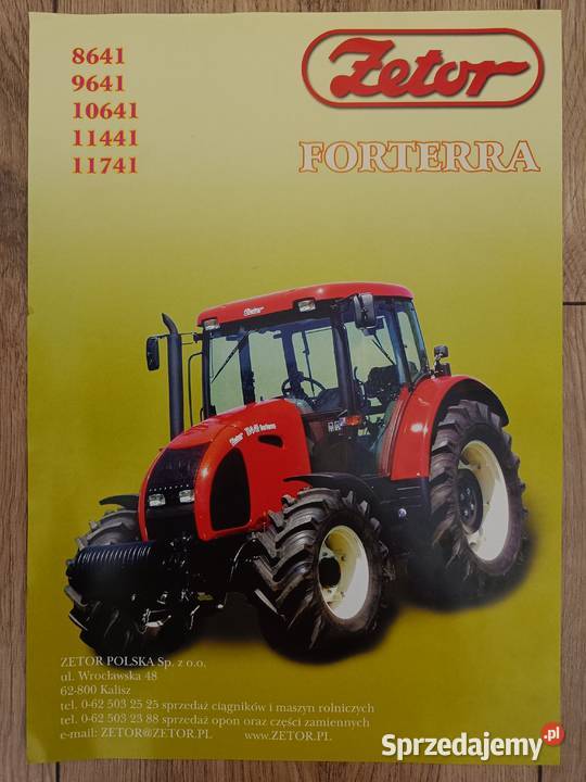 Prospekt folder Zetor Forterra 9641 Biała Podlaska sprzedam