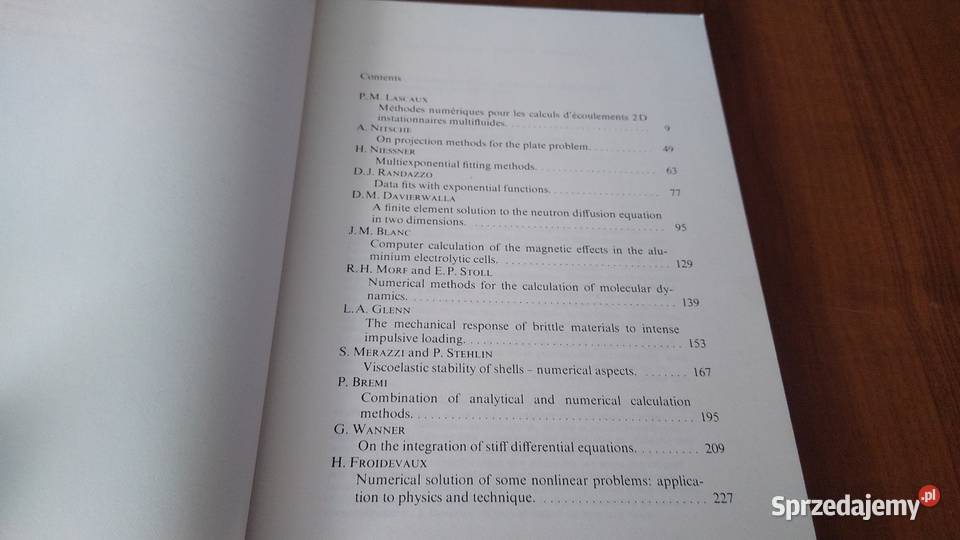 Numerical analysis proceedings of the Colloquium Książki naukowe i popularnonaukowe Gdańsk