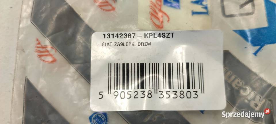 ZAŚLEPKI DRZWI FIAT FIORINO 2007 13142387
