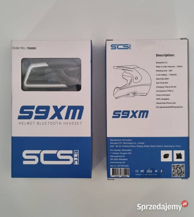 Interkom motocyklowy SCS S9XM