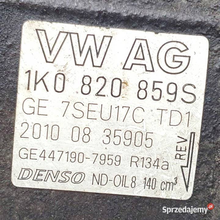 SPRĘŻARKA KLIMATYZACJI VW Polo V Golf VI 14 TSI osobowe lubelskie Chełm