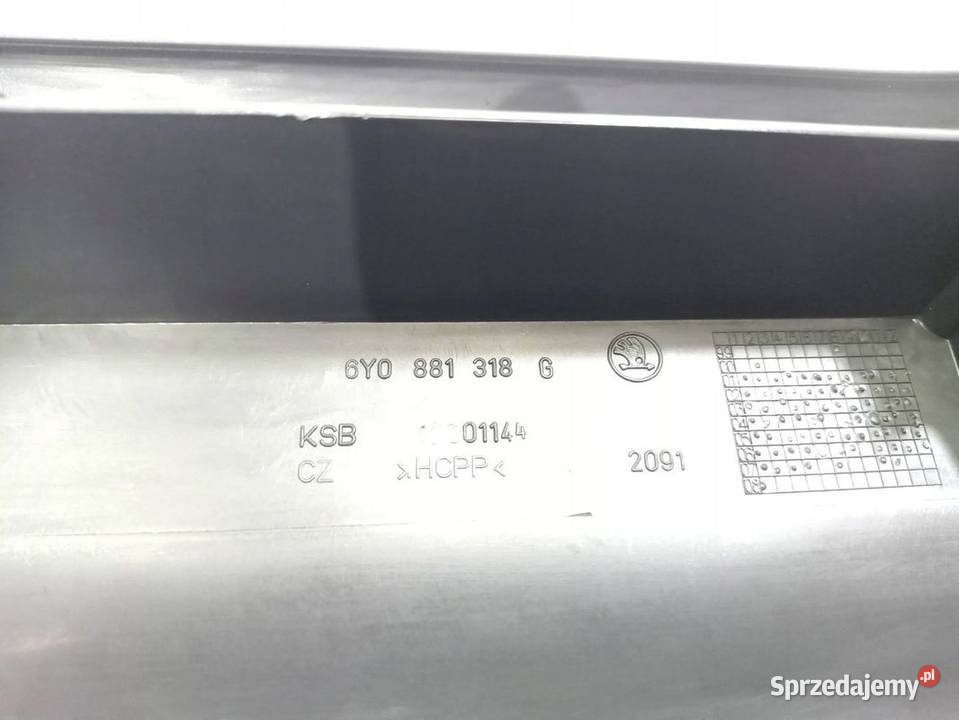 Skoda Fabia I OSŁONA POSZYCIE FOTELA PRZÓD PRAWY Skarżysko-Kamienna