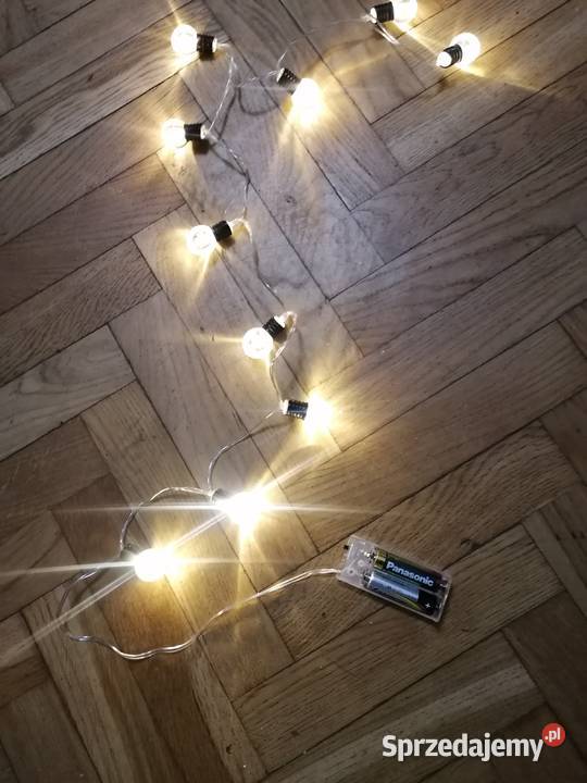 Lampki na baterie łańcuch świetlny Gdańsk
