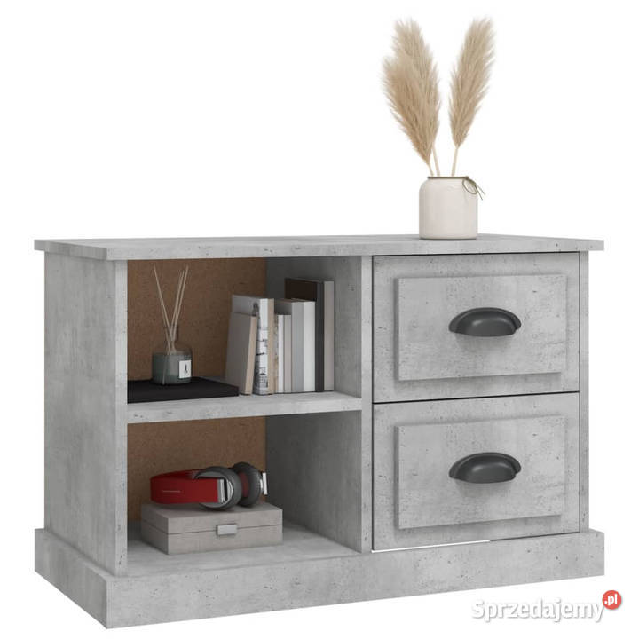 Szafka pod TV szarość betonu 73x355x475 WM816172 RTV Warszawa