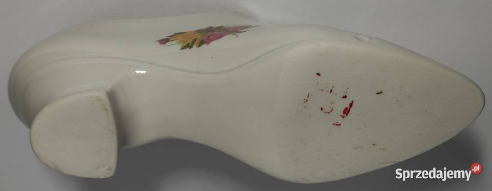 Porcelanowy bucik but z porcelany kwiaty kwiatki mazowieckie Warszawa