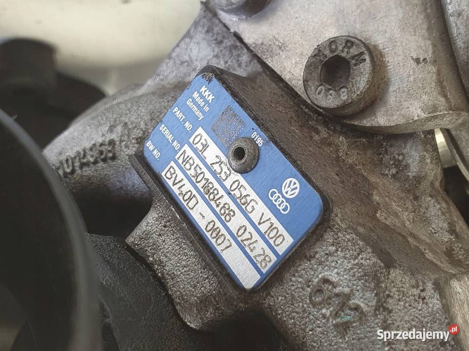 TURBOSPRĘŻARKA Audi A3 II 8P 20 TDI turbo Turbosprężarki Rudka