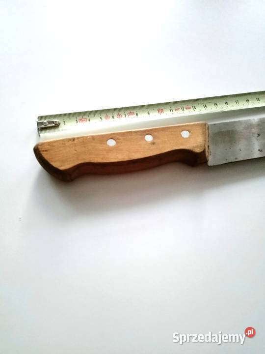 Nóż PRL stal węglowa brudna 42 Pozostałe Łódź sprzedam