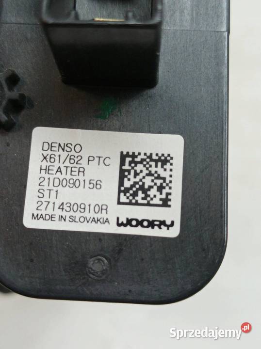 NAGRZEWNICA ELEKTRYCZNA 271430910R Opel Movano Rok produkcji 2021 sprzedam