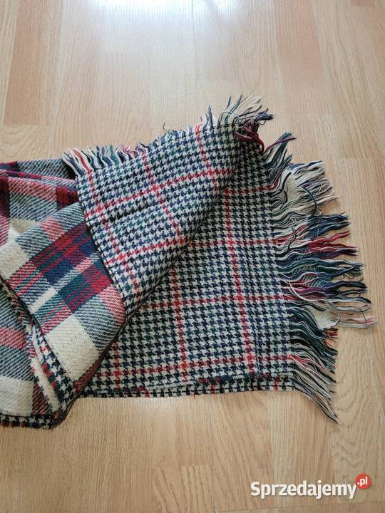 Ciepły szalik w kratkę Warszawa