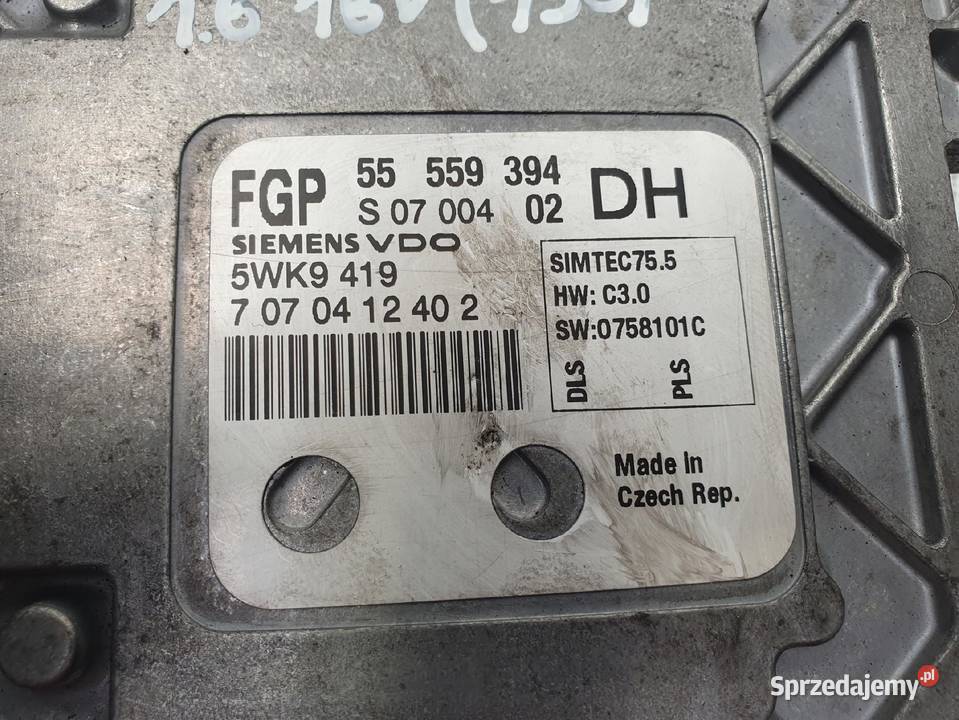 STEROWNIK SILNIKA Opel Astra III H 16 16V