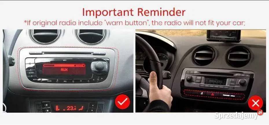 Radio Android 13 Seat Ibiza 6j 20092013 wifi gps Radioodtwarzacze Elektronika Ożarowice
