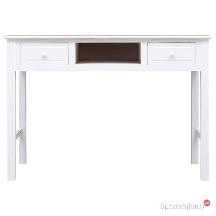 Biurko białe 108x45x76 lite drewno paulowni Warszawa