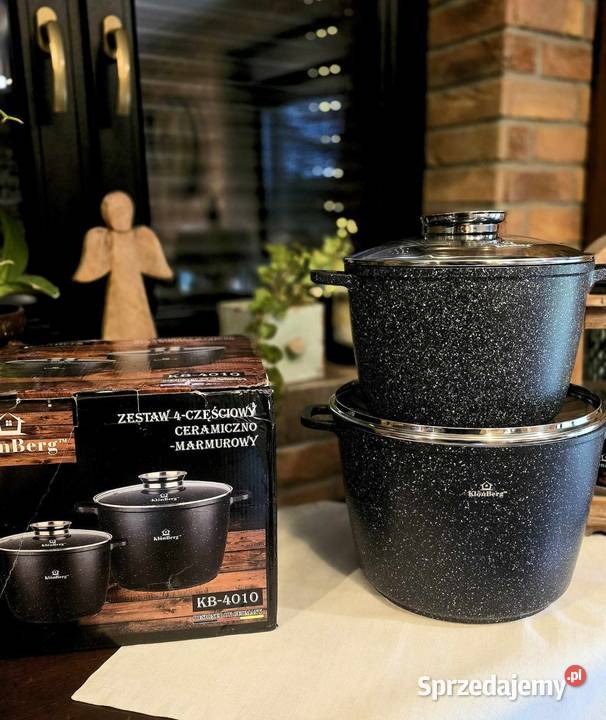 Garnki marmur rosołowe Łódź sprzedam