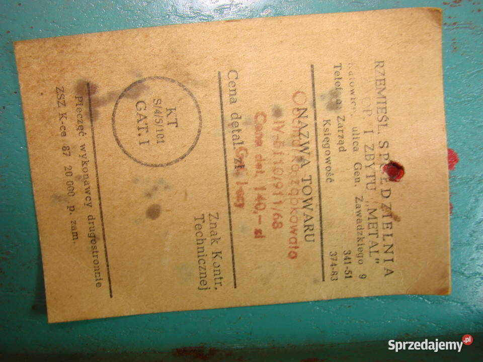 Obcinarka ząbkowana PRL Pruszcz Gdański