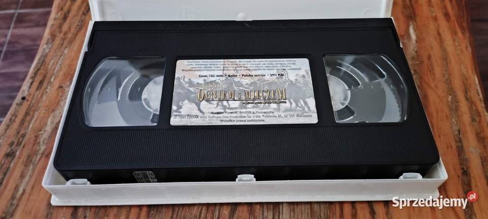 Ogniem i Mieczem Oryginalna kaseta video VHS Gliwice