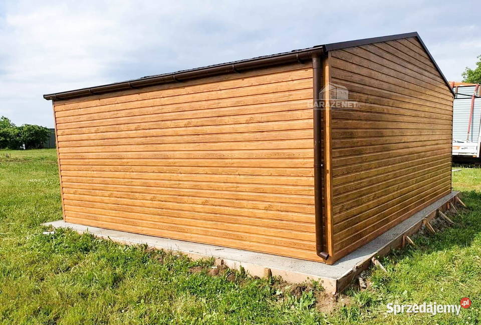 GARAŻ BLASZANY 6M X 5M DWUSPAD BRAMA