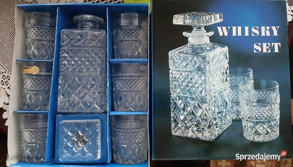 Karafka zestaw do whisky Bohemia Toruń