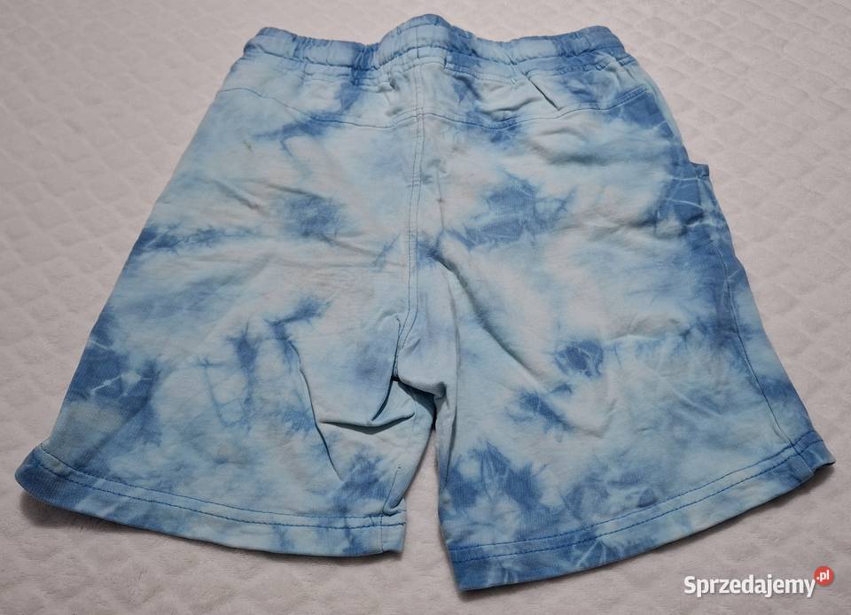 Krótkie spodenki chłopięce niebieskie melanż Czeladź