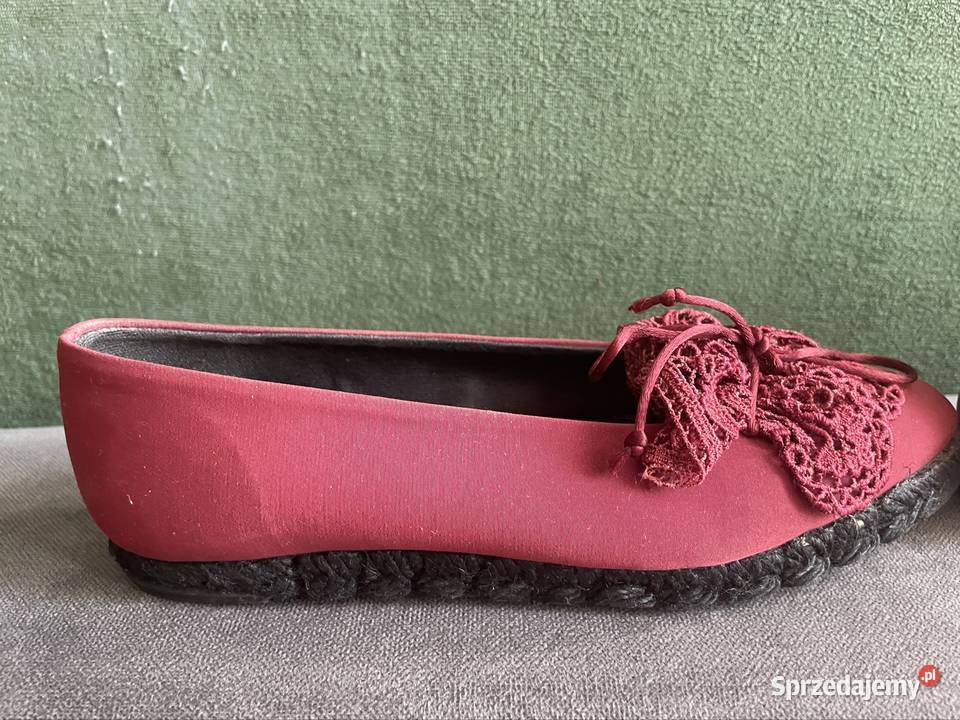 Baleriny burgundowe 22cm wielkopolskie Kłodawa sprzedam