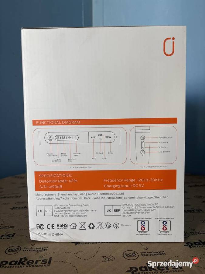 Głośnik karaoke Bluetooth D30T z 2 mikrofonami Głuchów Górny