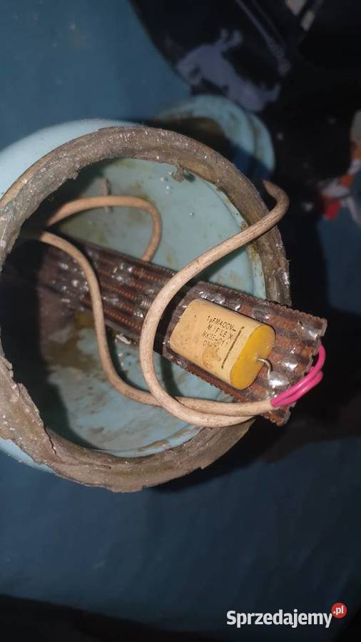 Lampa duża porcelanowa elektryczna art Deco mazowieckie