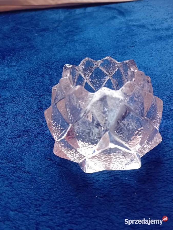 Kryształowy świecznik Orrefors model Nimbus